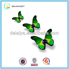 The butterfly Brazil flag tattoo sticker in 2013